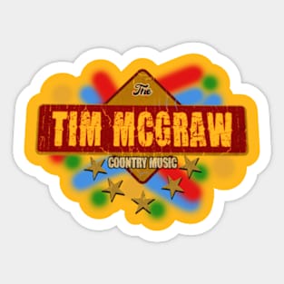 The Tim McGraw art drawing Sticker